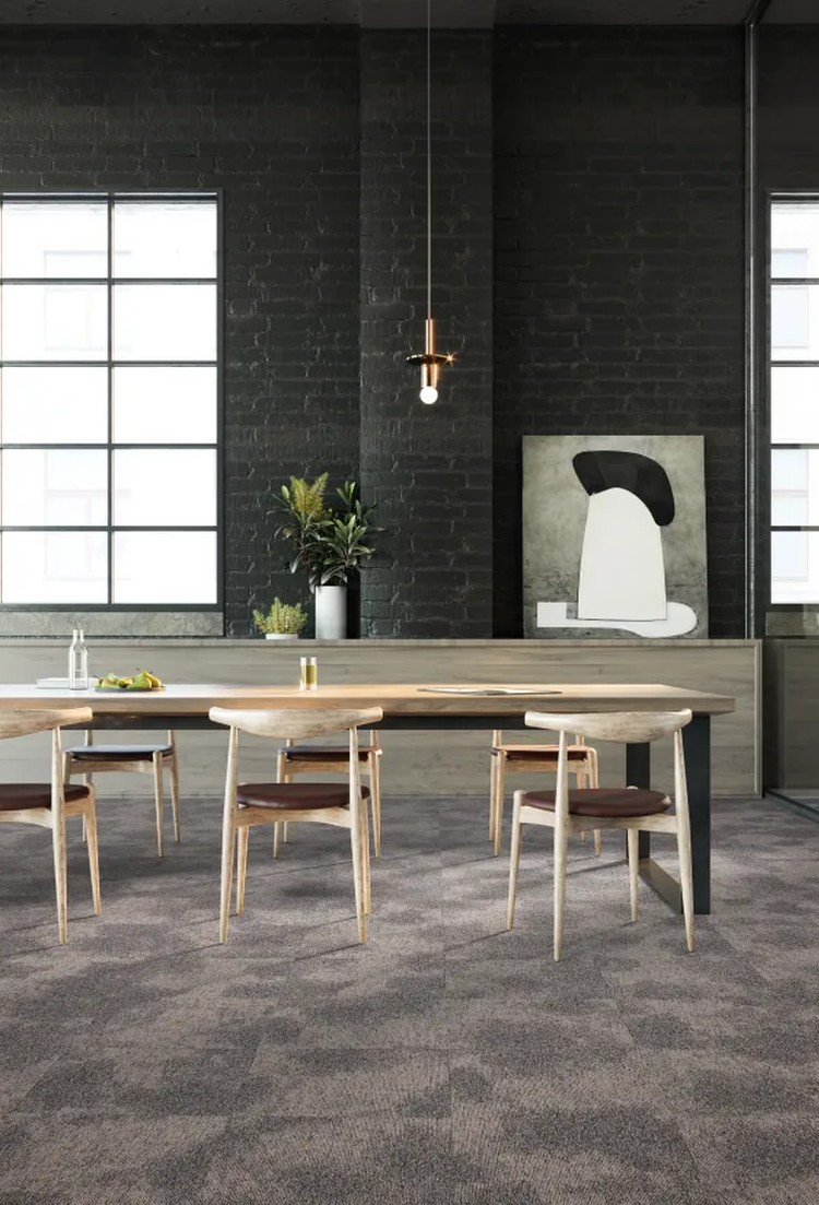 modulyss DSGN Cloud carpet tiles installed in a commercial interior