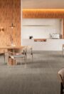 modulyss First Decode carpet tiles installed in a commercial interior