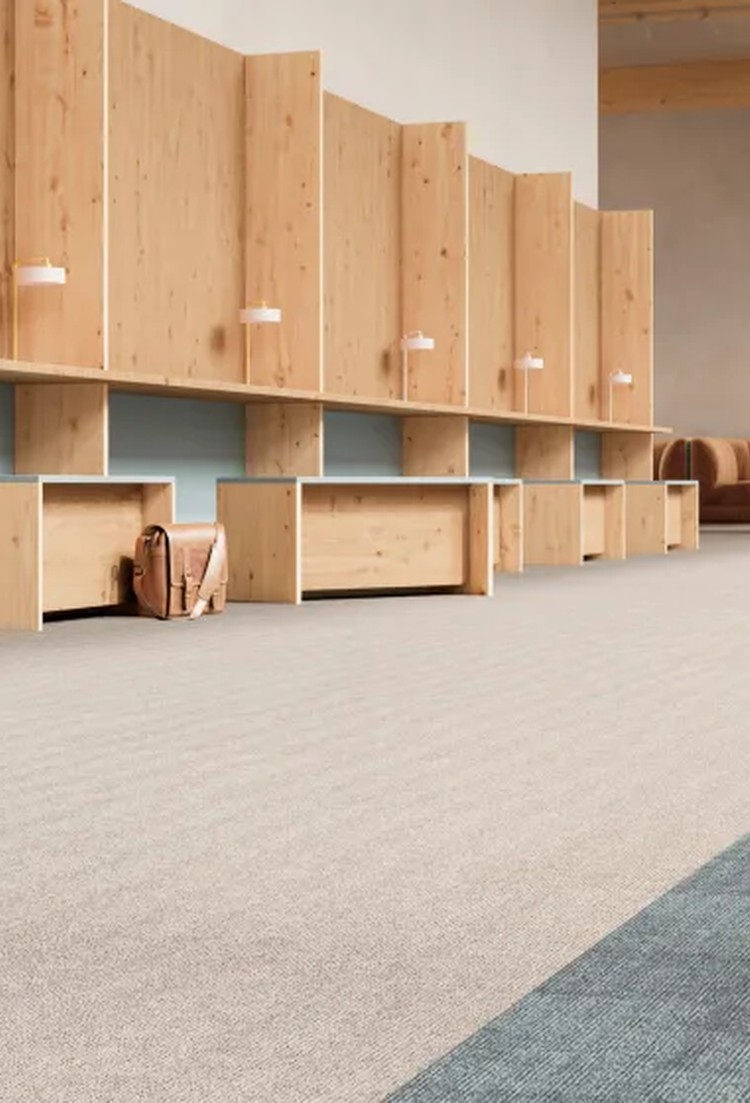 First Define carpet tiles installation photograph 2