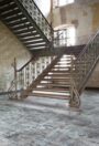 Patchwork carpet tiles installation photograph 4