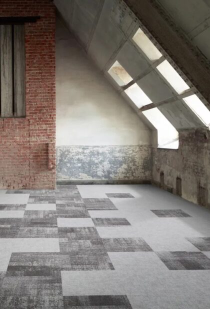 modulyss Pattern carpet tiles installed in a commercial interior