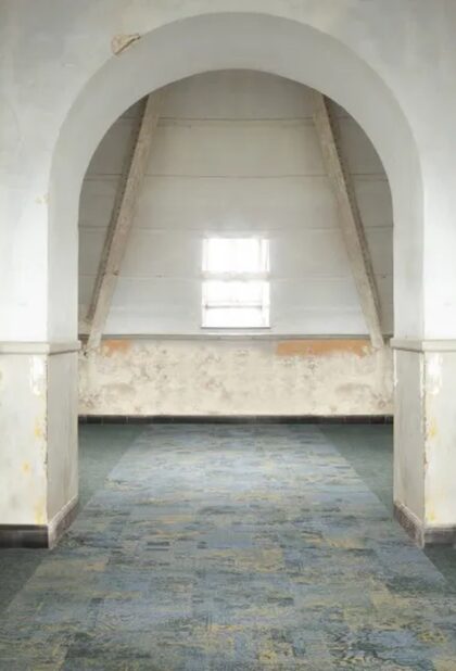Pattern carpet tiles installation photograph 1