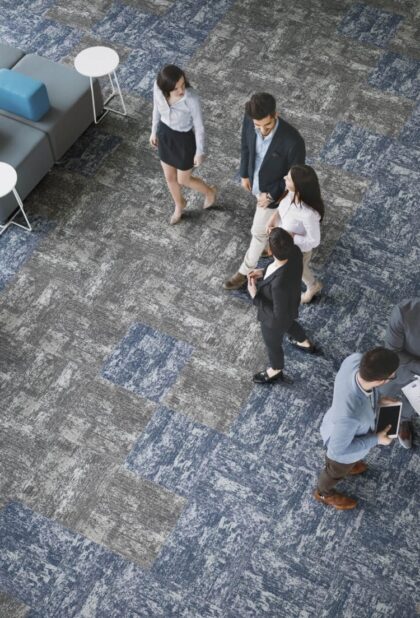 Japan Carpet TC4300 series carpet tiles in a commercial interior